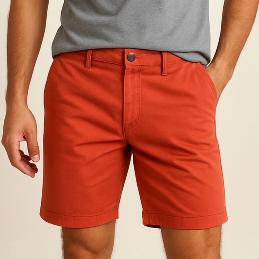 Tori Richard Coral Cotton Stretch Shorts – Size 38, Resort Casual Style